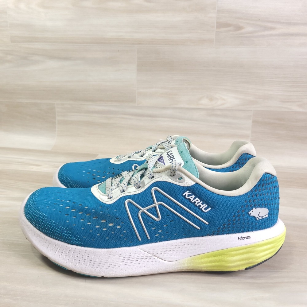 Karhu Ikoni 2.0 Running Shoes Women 10.5 Blue Teal Fulcrum Athletic Sneakers